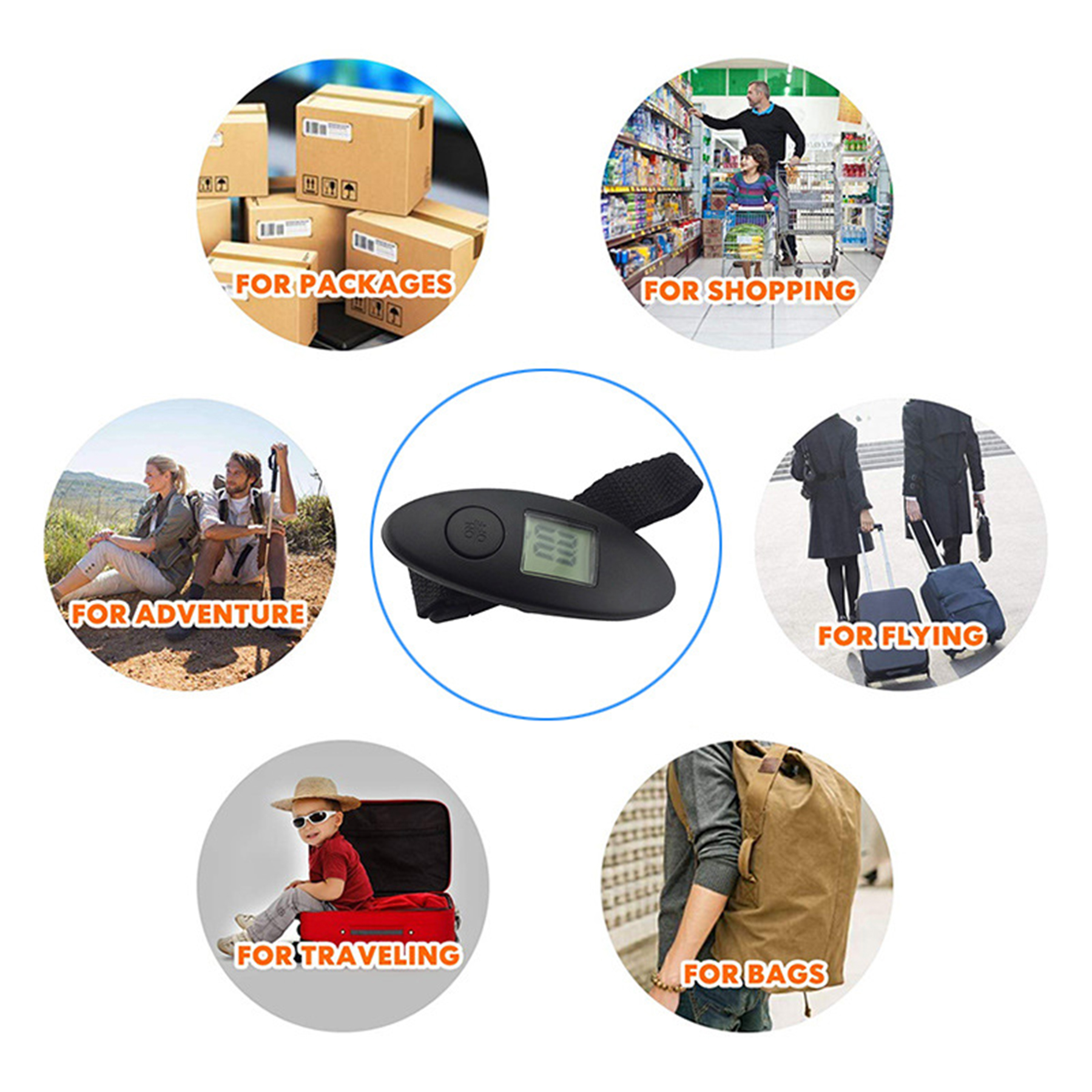 Portable Luggage Scale with LCD Display 3