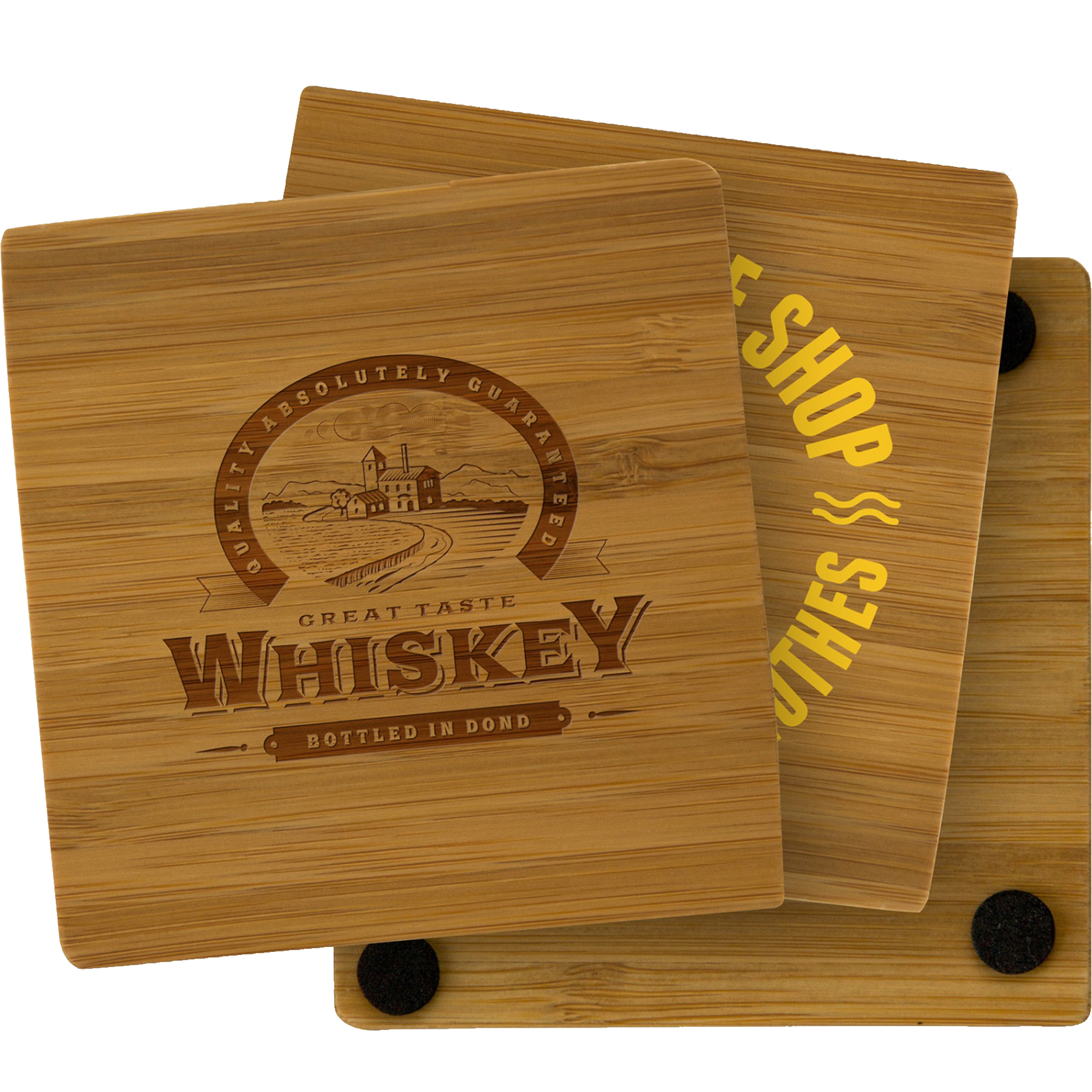 Bamboo Coasters: Single Square 2
