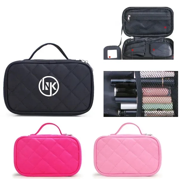 Double makeup bag