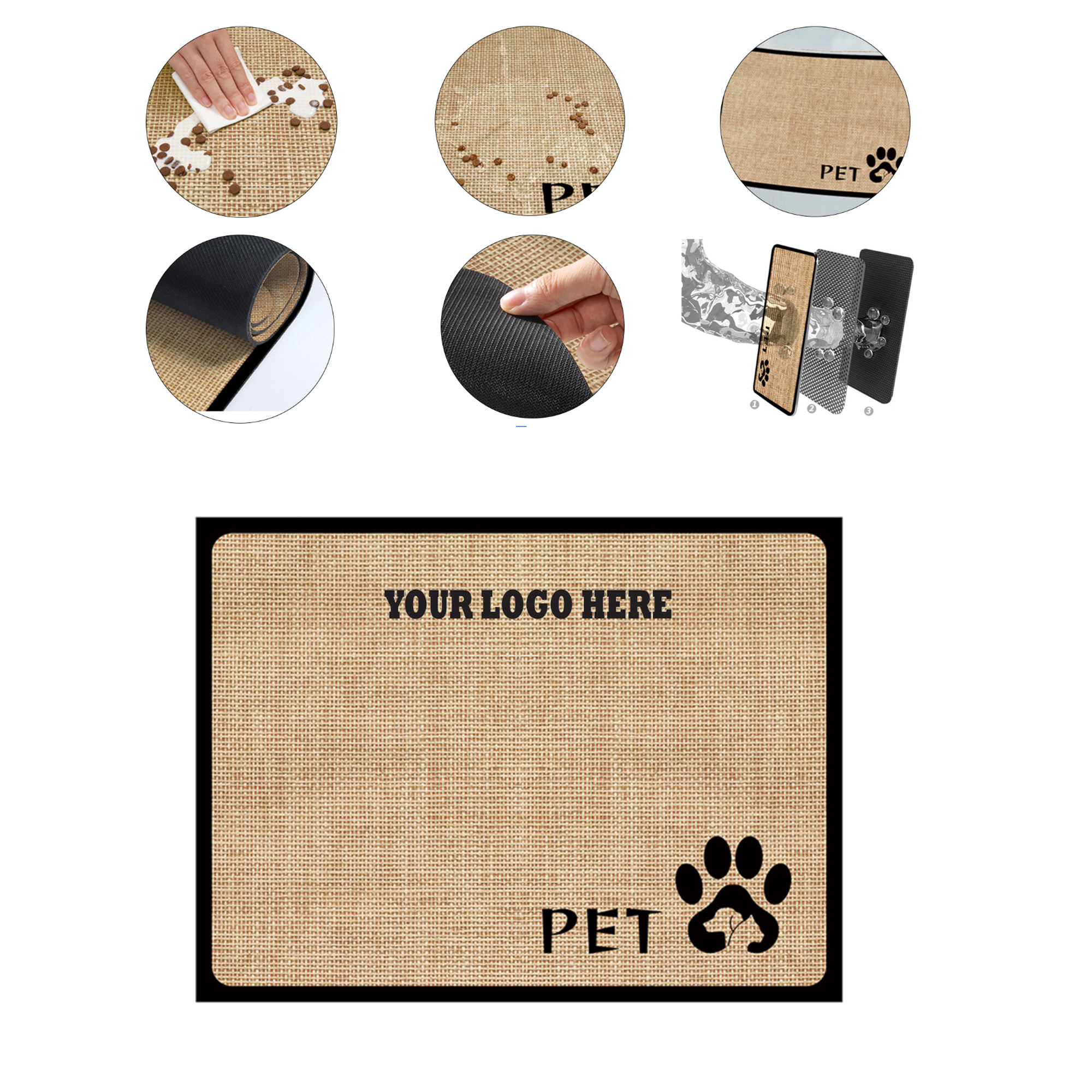 Leak Proof And Splash Proof Pads For Pet Food 2