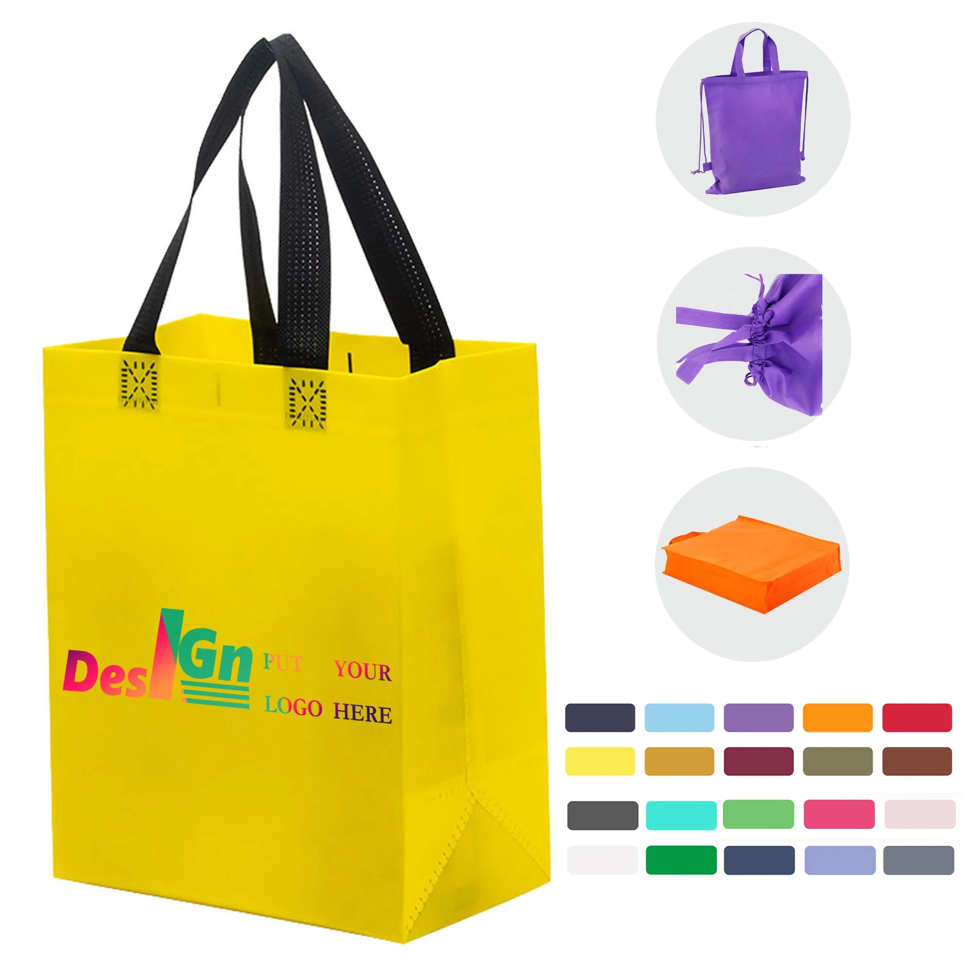 Full Color Non-woven Tote Bag 15"x 4"x 12" 10