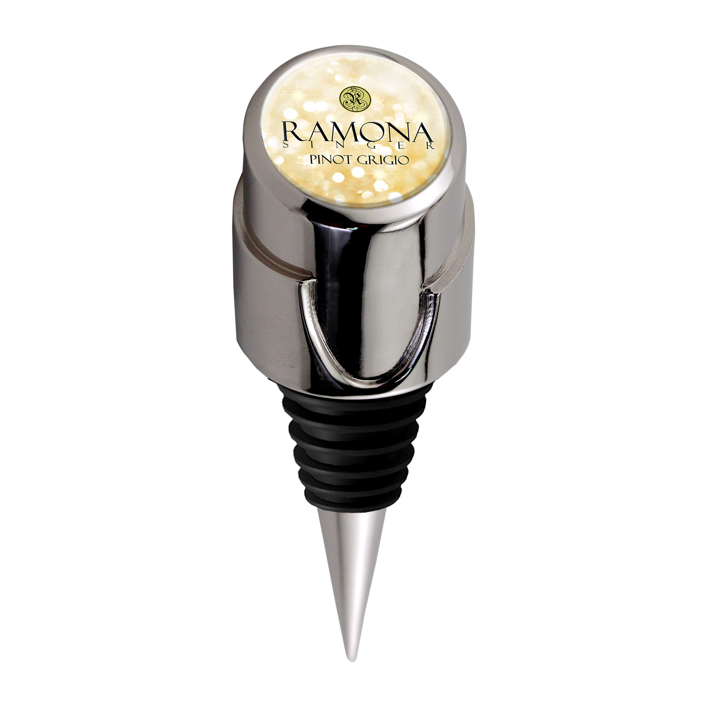 Wine Bottle Stopper - Full Color Dome 2