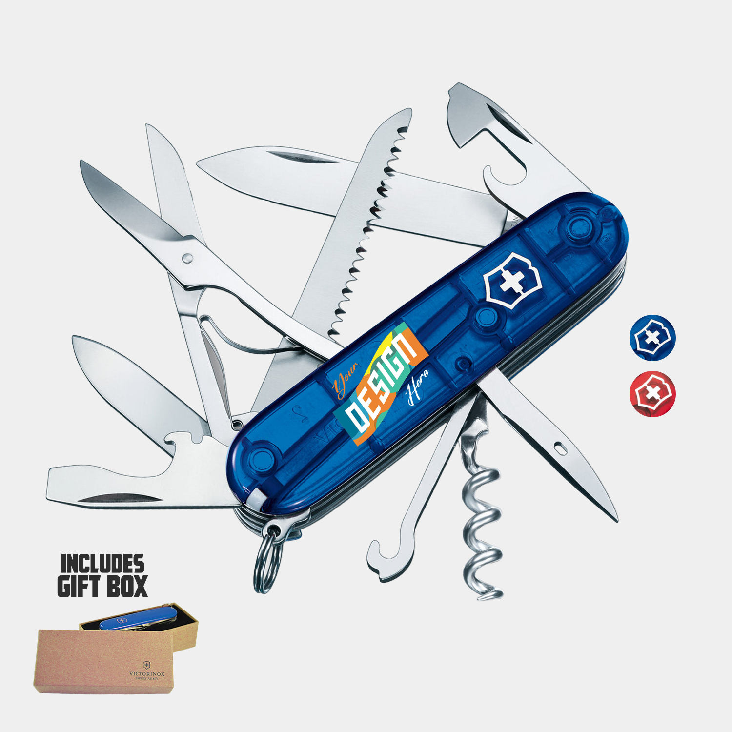 Victorinox® - Swiss Army Huntsman Translucent Swiss Made Knife 1
