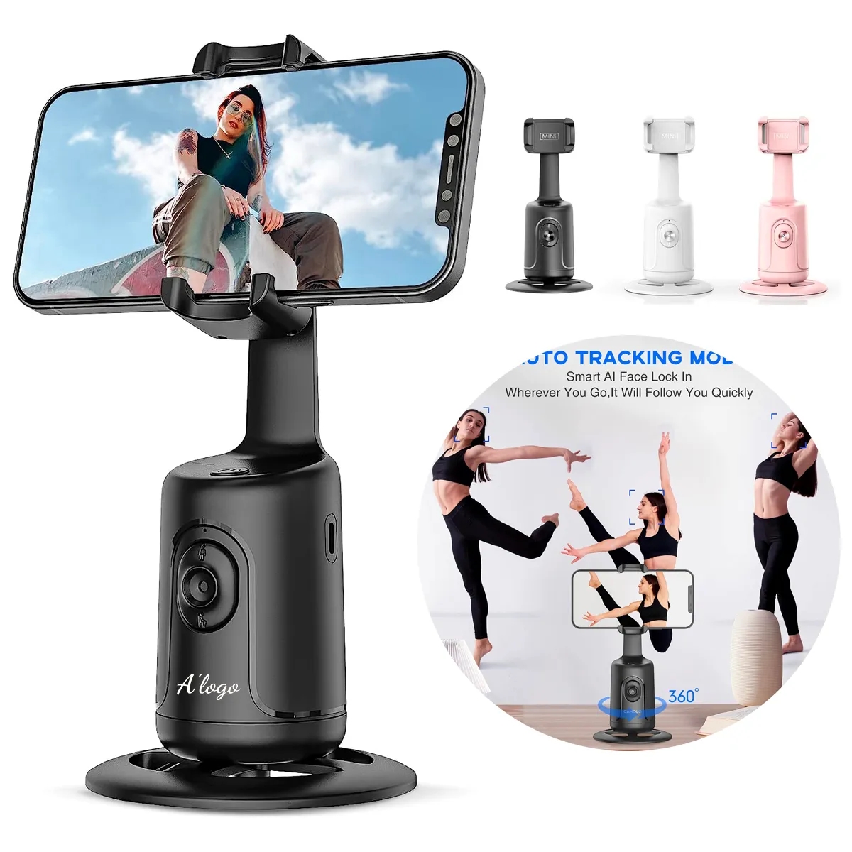 Auto Face body Tracking Phone Holder 2
