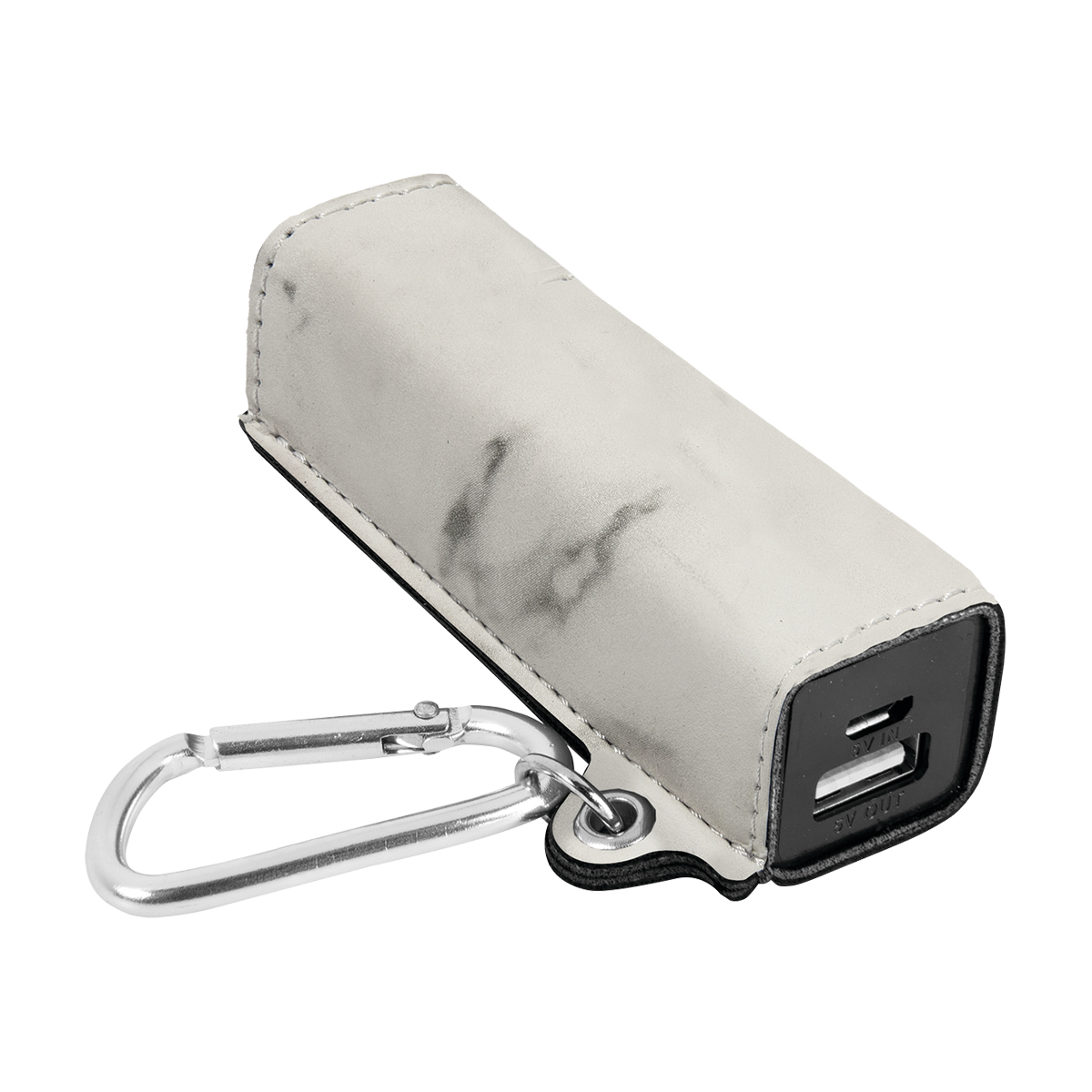 Marble Leatherette 2200mAh Power Bank w/USB Cord 2