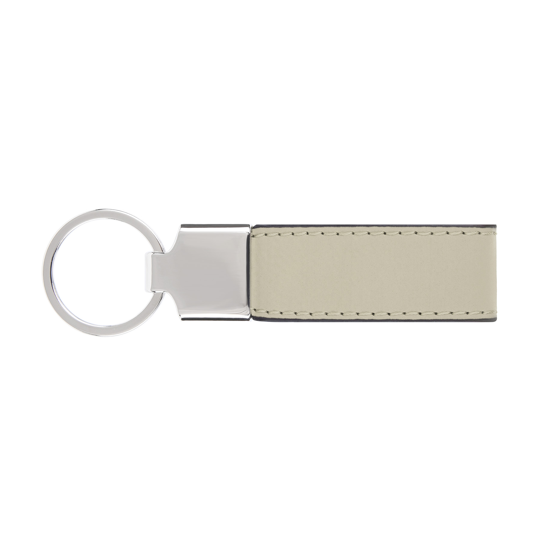 Luxe Zinc Alloy Key Chain With Short Leather Lanyard 4
