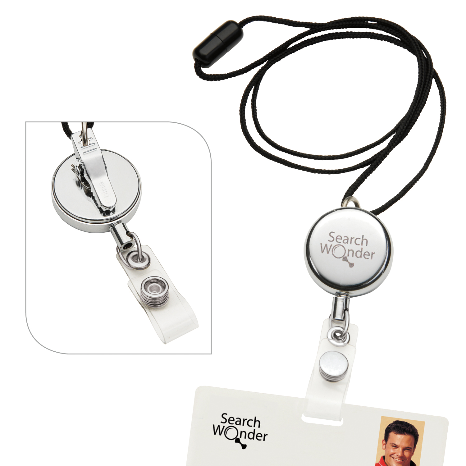 Dual Function Metal Badge Holder 3
