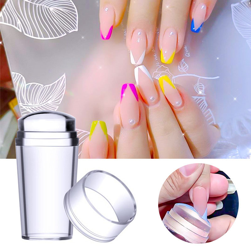 Full Transparent Silicone Head Nail Print Art Stamper/ Manicure Print Tool 8