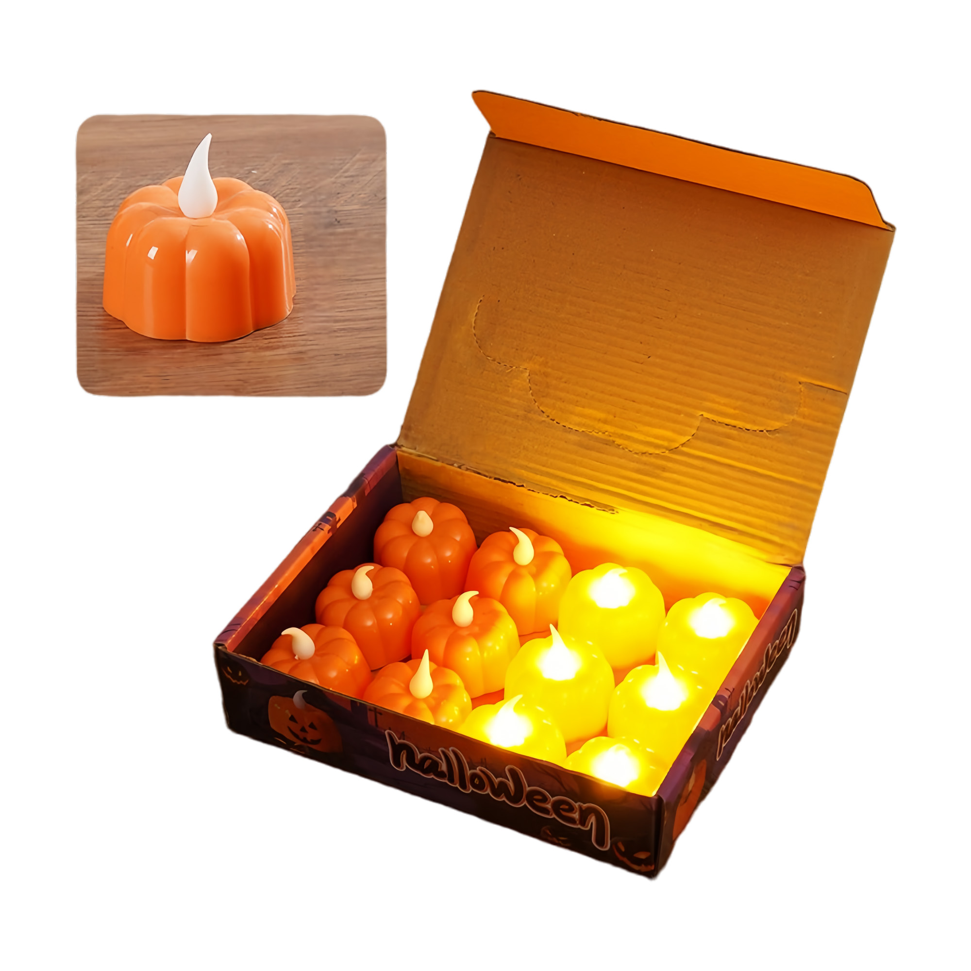 Halloween Little Pumpkin Electronic Candle 3