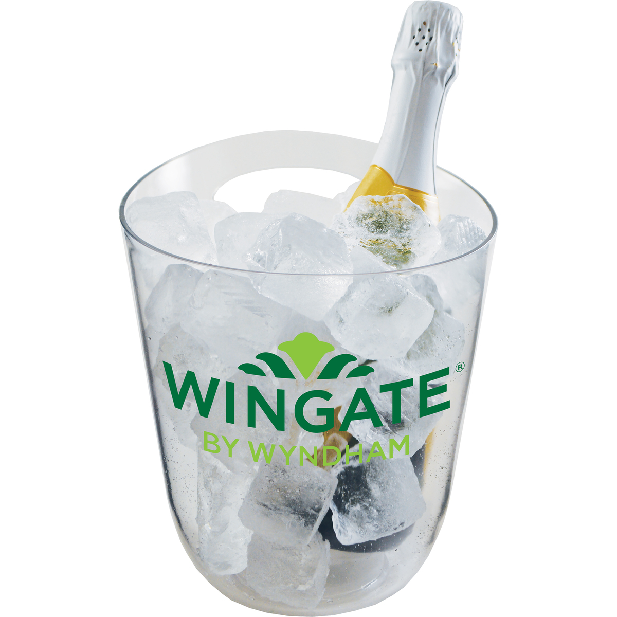 125oz Plastic Champagne Ice Bucket with Handle