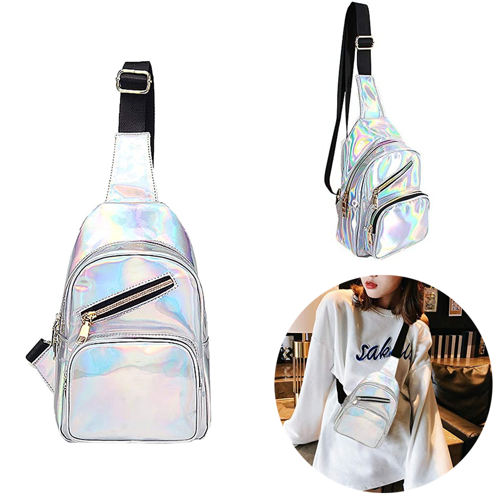 PU Holographic Single Shoulder Bag 1