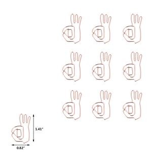 OK Gesture Shaped Paper Clips In Tin Box 9