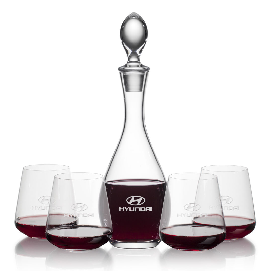 Malvern Decanter & Breckland Stemless Wine 2