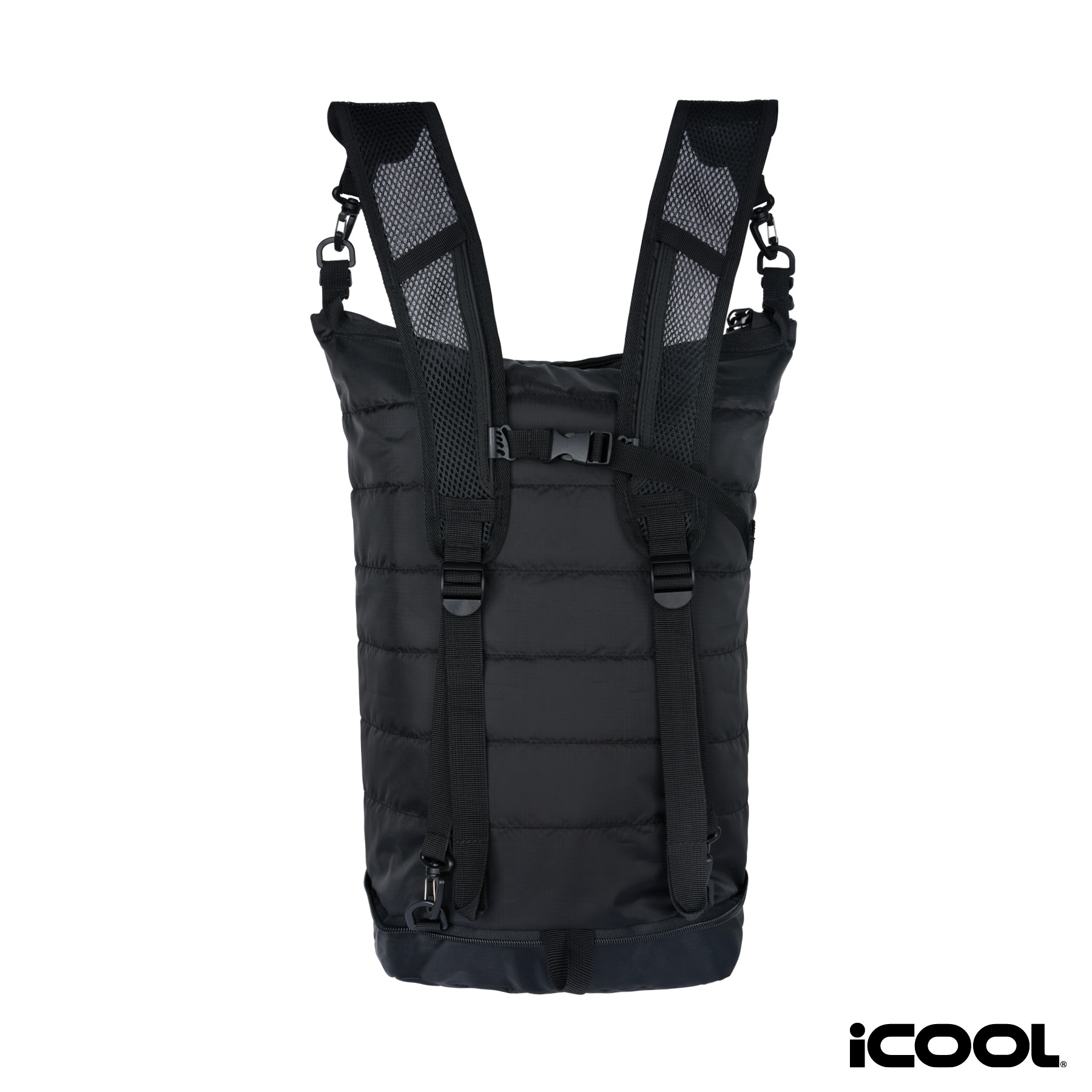 iCOOL® Rockvale Repreve® Packable Puffer 24-Can Backpack Cooler 22