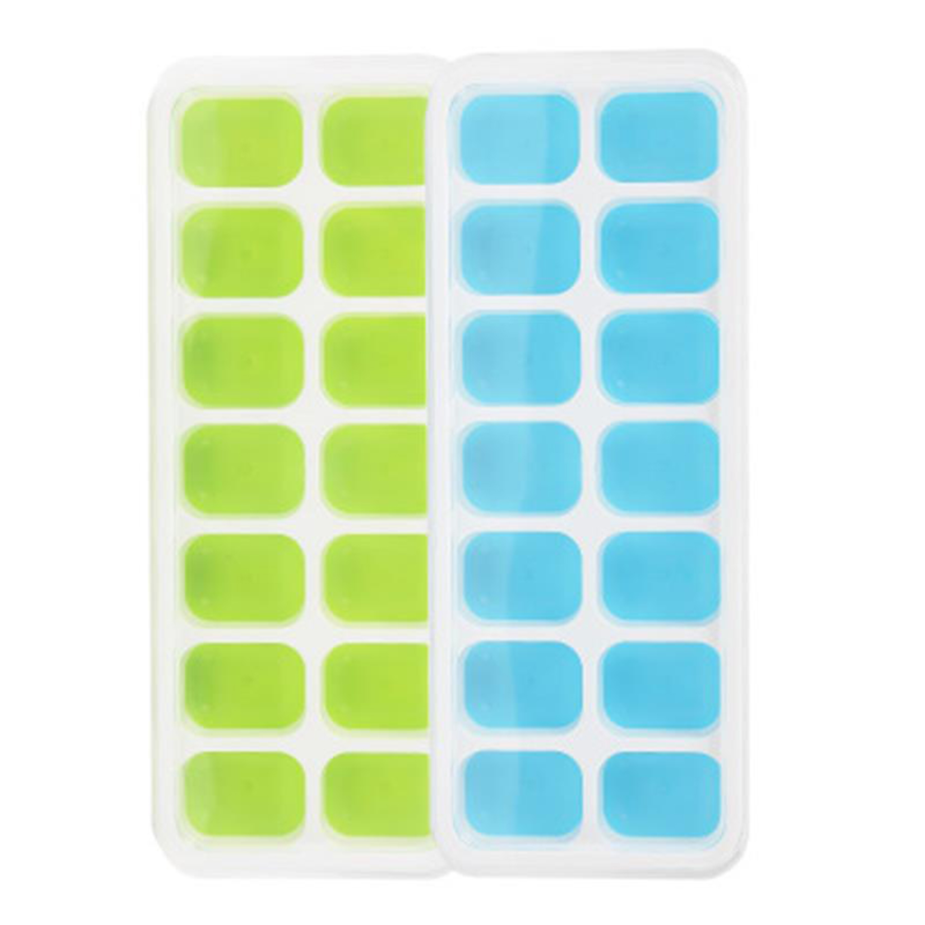Easy Release Silicone 14-Ice Cube Trays 3