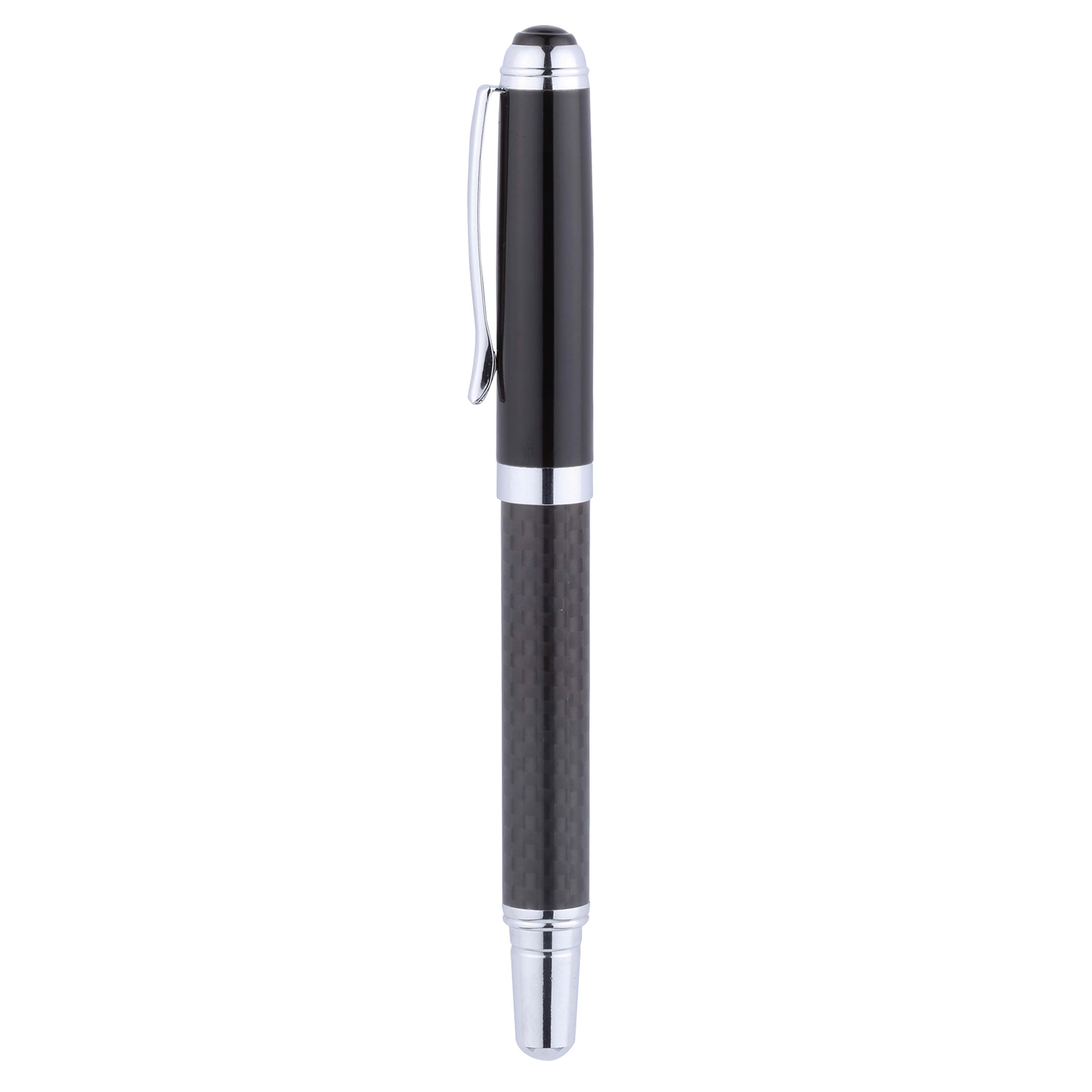 Obsidian Roller Brass Cap-Off Roller Ball Pen 6