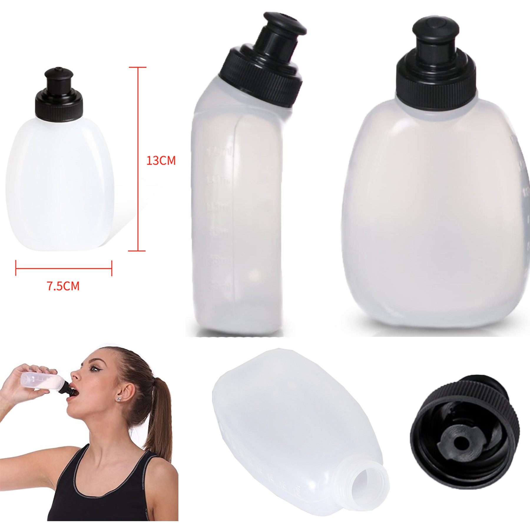 Custom Sports Water Bottle Fitness Squeeze Flask Leakproof 1