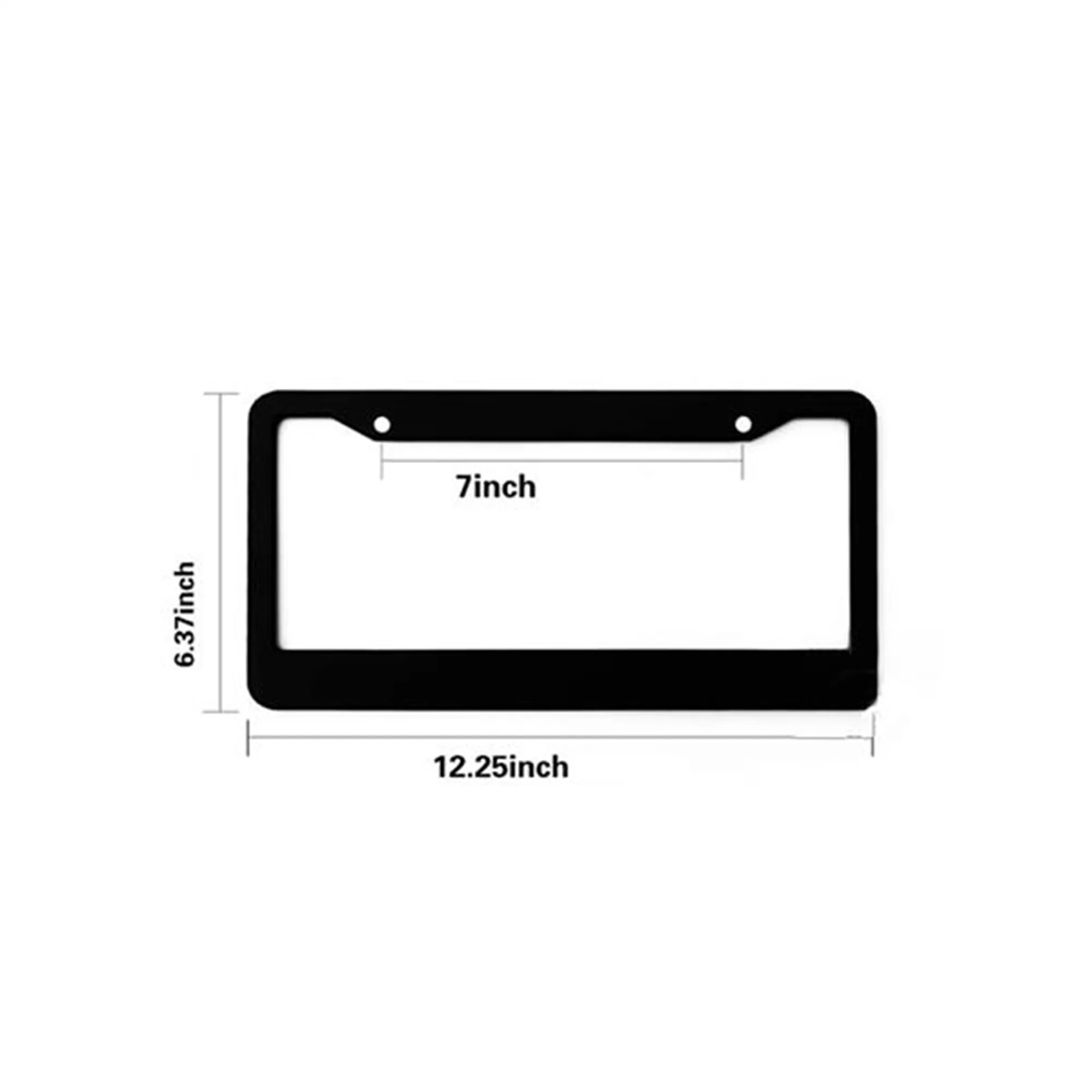 Aluminum Alloy License Plate Frame 2