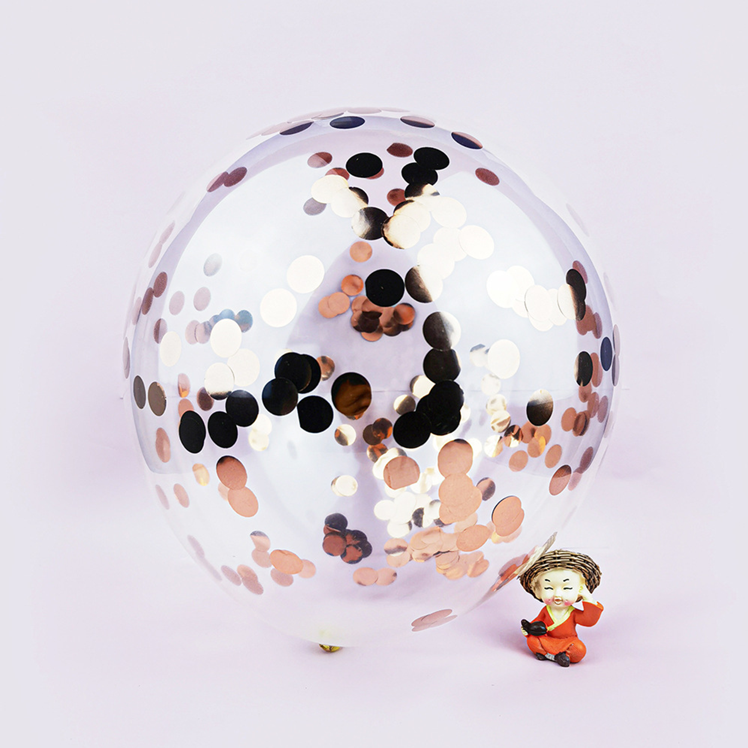 12" Party Decorations Transparent Confetti Latex Balloons 16