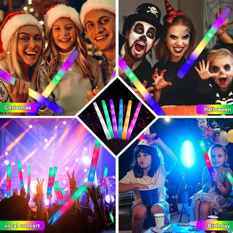 Foam Baton with LED Lights - Soft 19-Inch Glow Stick 2