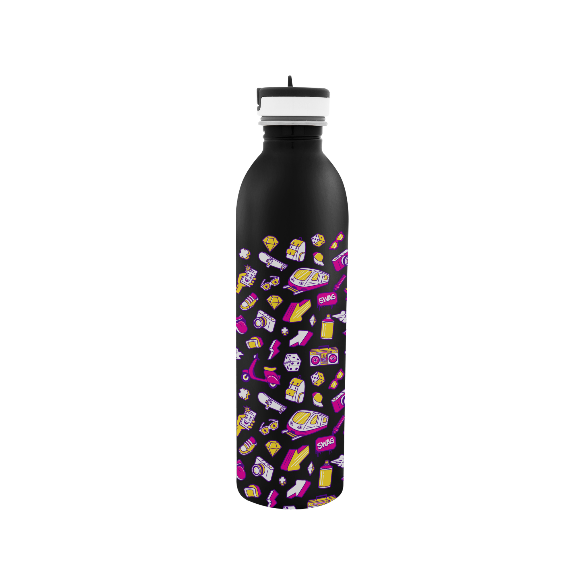 24 Oz. Full Color Stainless Steel Newcastle Bottle, custom water bottle with logo imprint 3