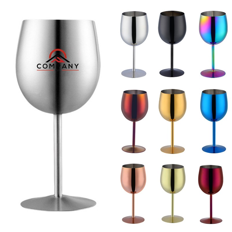 12oz Stainless Steel Wine Glass 2