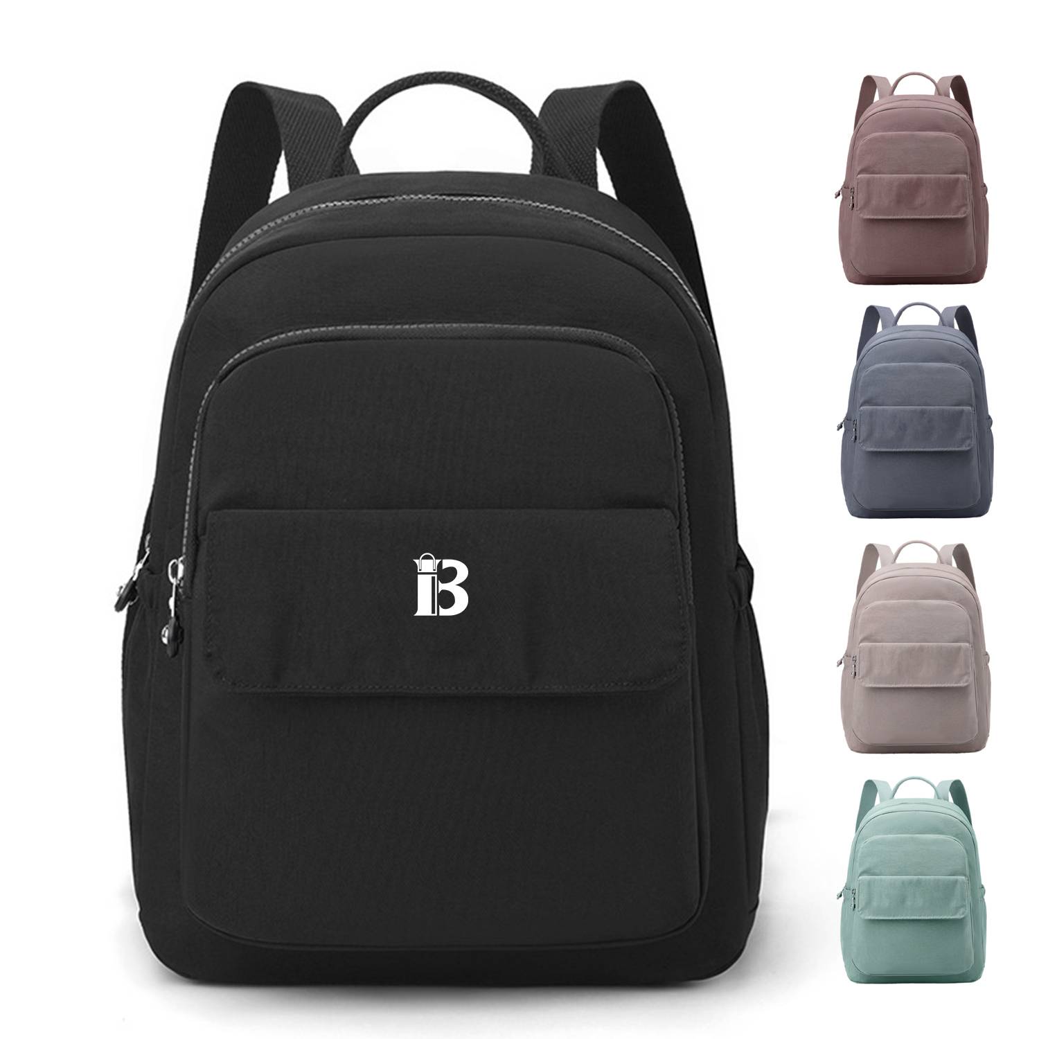 Nylon Backpack Solid Color Simple Fashion for Women 5
