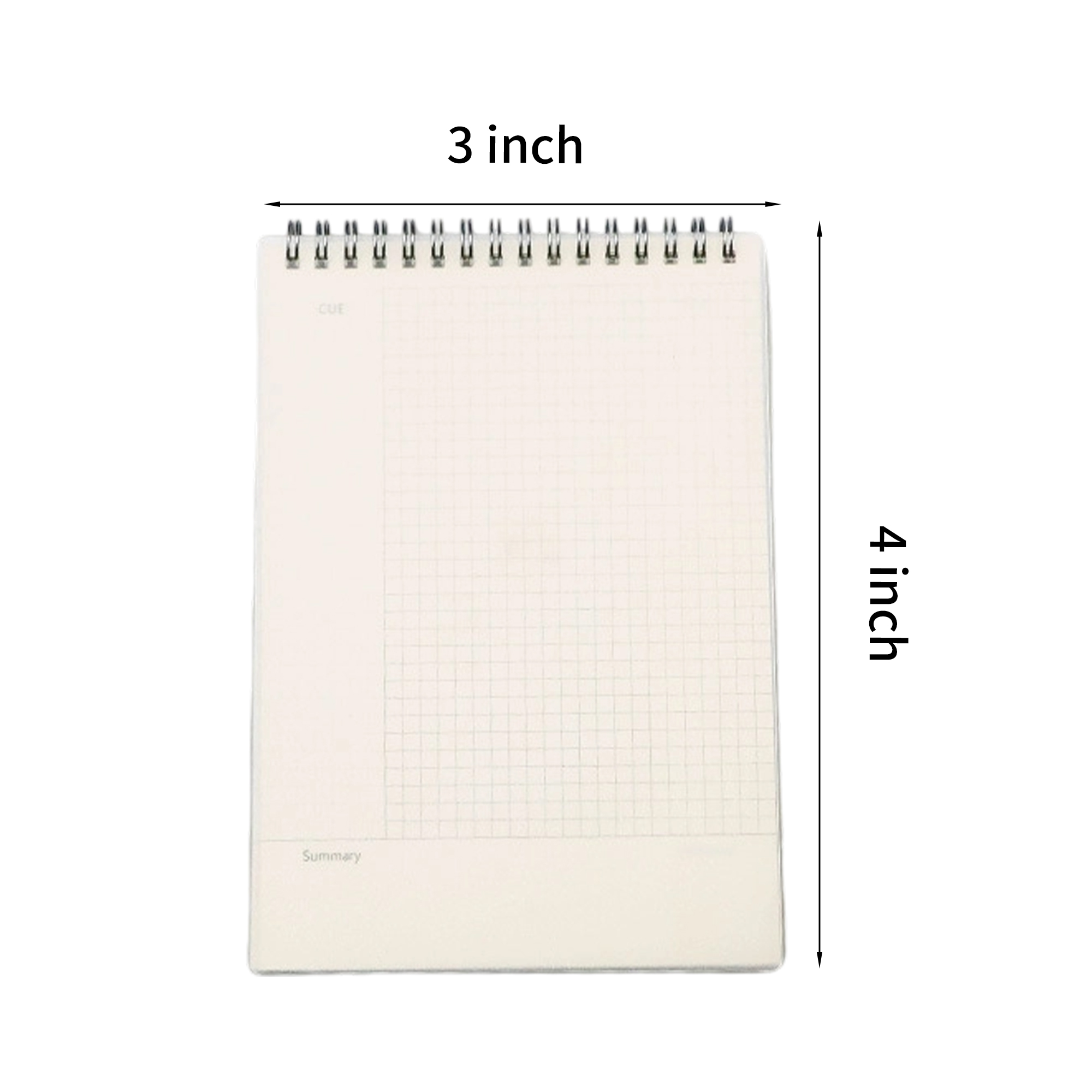A7 Top Spiral Pocket Memo Book With Polypropylene Cover 2