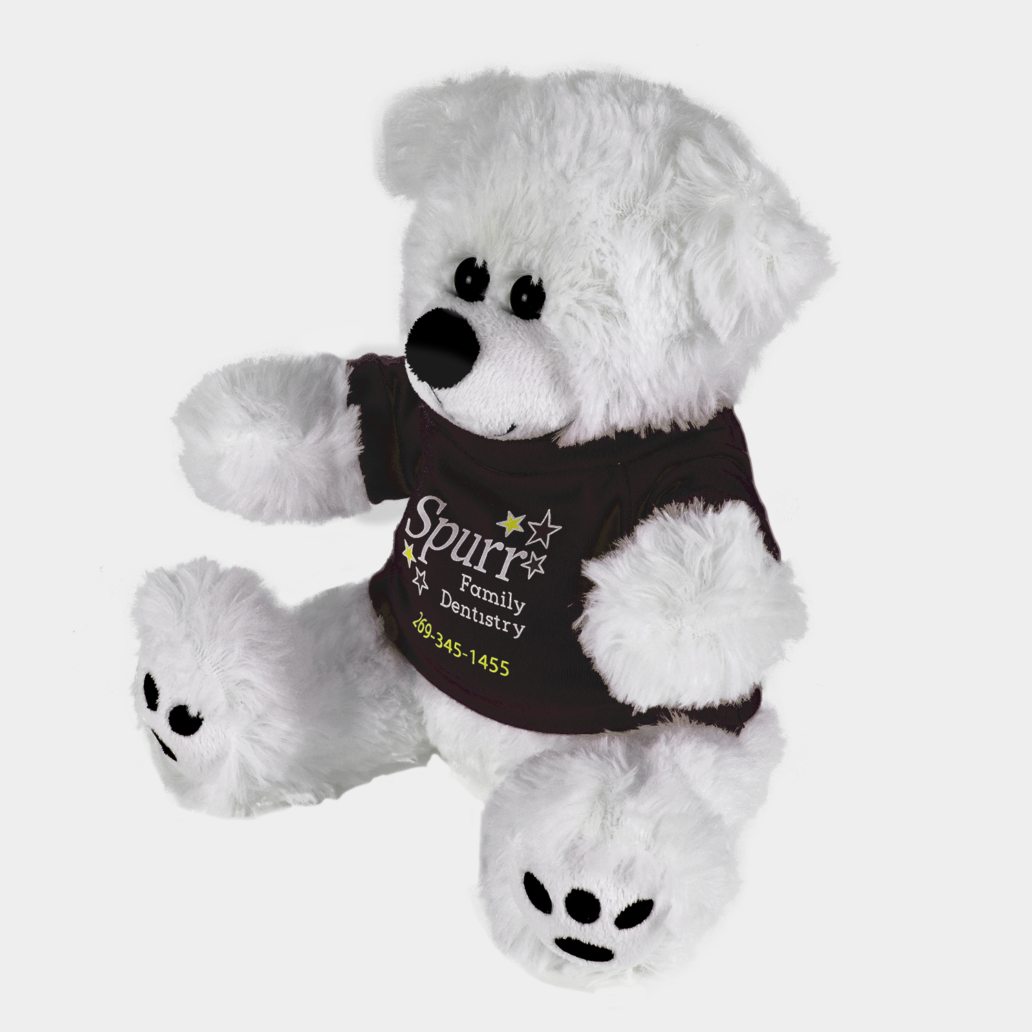 Plush Bear w/ Embroidered Paws and T-Shirt 13