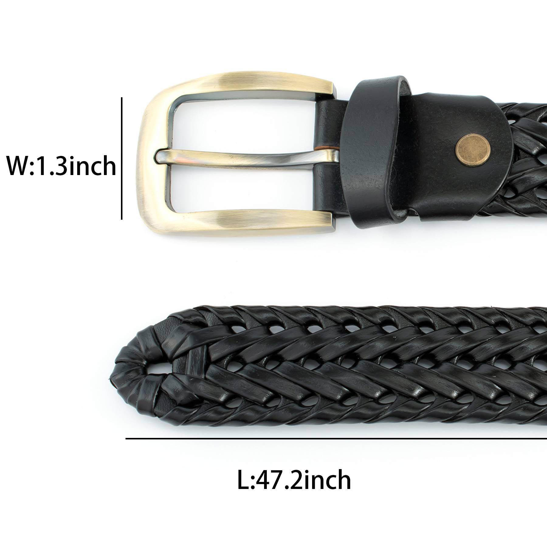Woven Stretch Braided Belts for Women 5