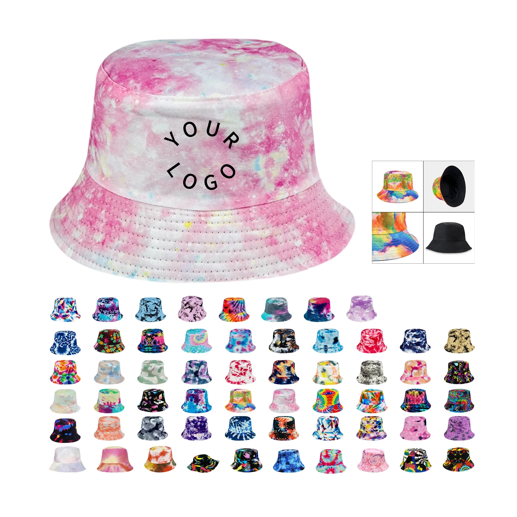 Plastic Tie Dye Hat 28