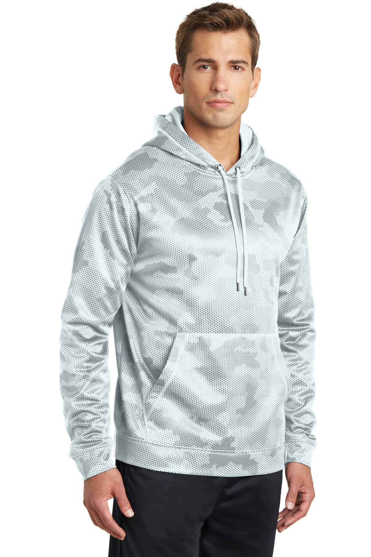 Sport-Tek Sport-Wick CamoHex Fleece Hooded Pullover. ST240 20