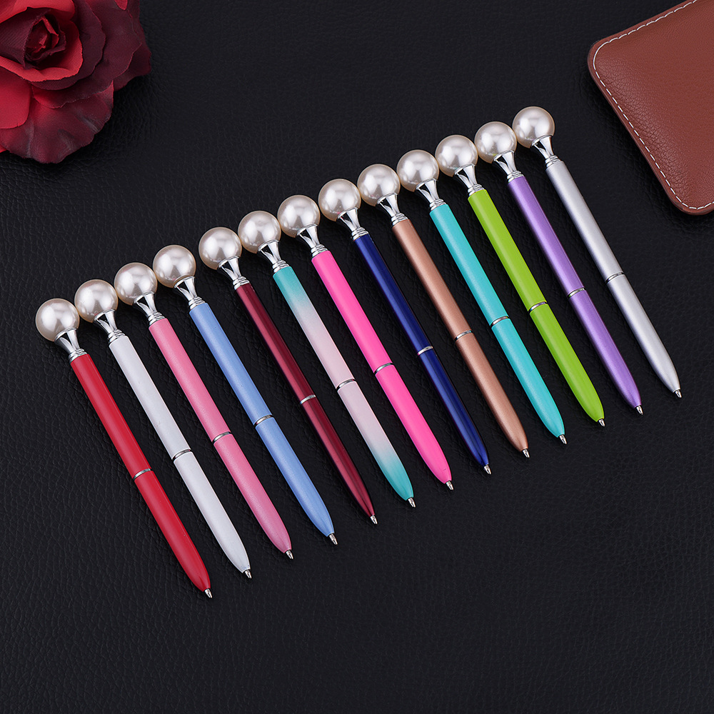 Metal Ballpoint Pen with Pearl 11