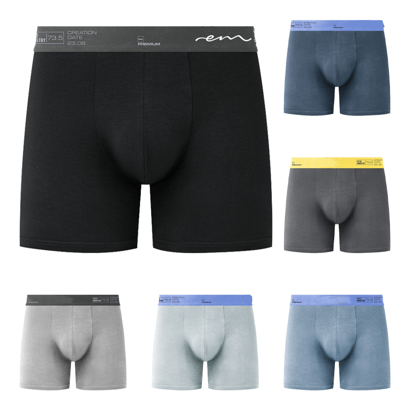 Soft Breathable Cotton Men's Boxer Briefs 2