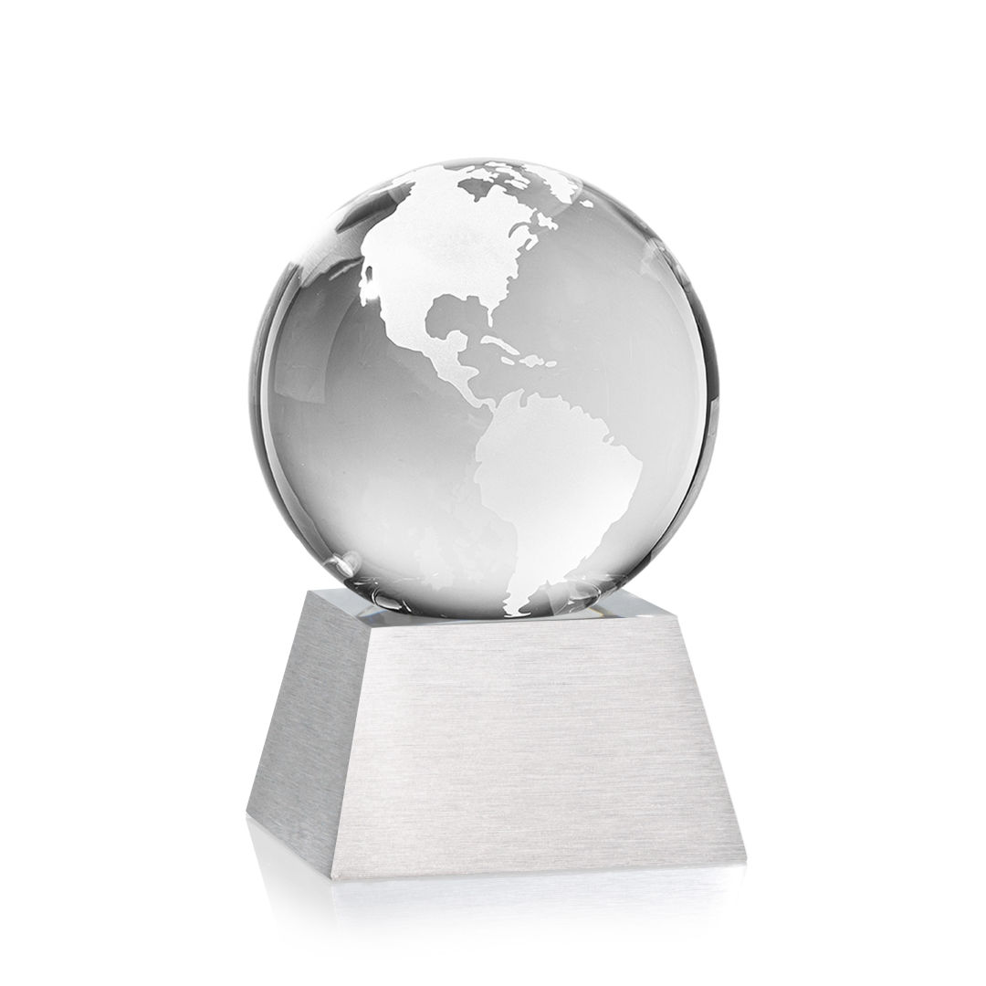 Globe Award on Aluminum Base 4