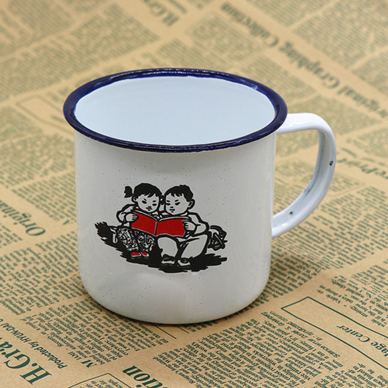 White Custom Enamel Mugs 1