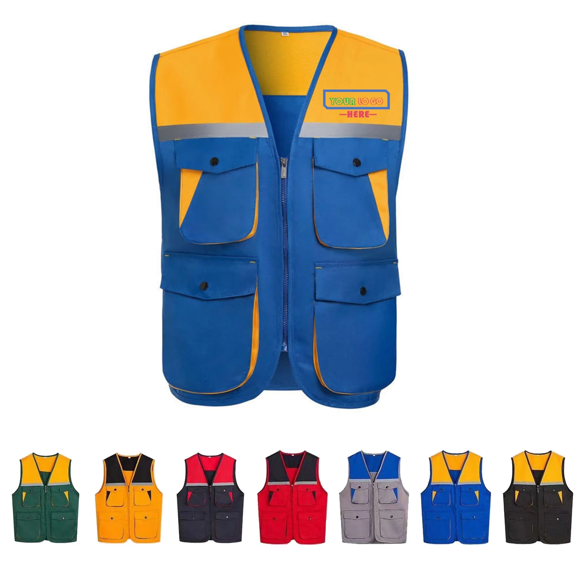 Solid Color Zipper Sleeveless Jacket for Toddler Kid 3