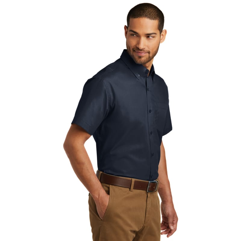 Port Authority Short Sleeve Carefree Poplin Shirt. 19
