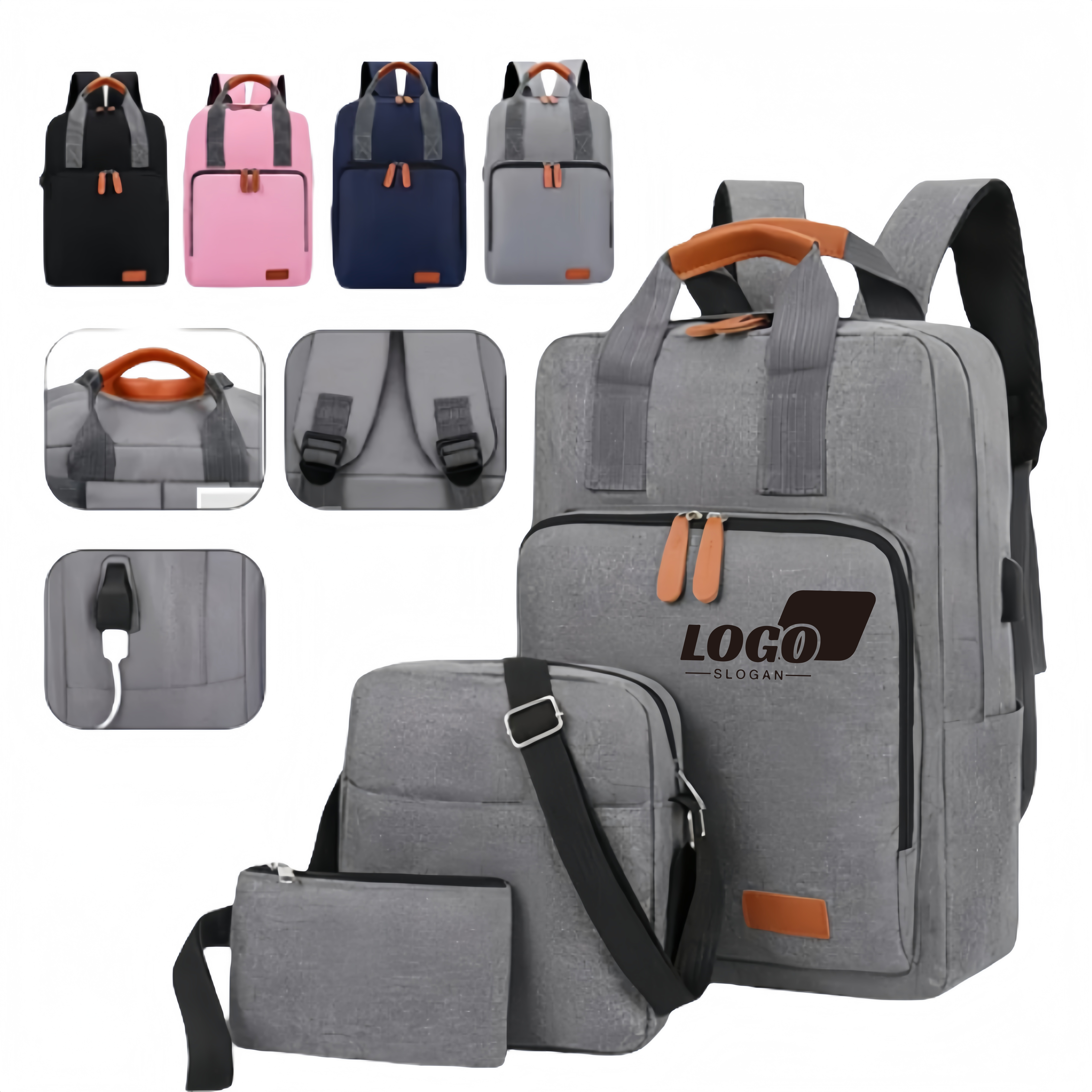3-Piece Charging Travel Bag 1
