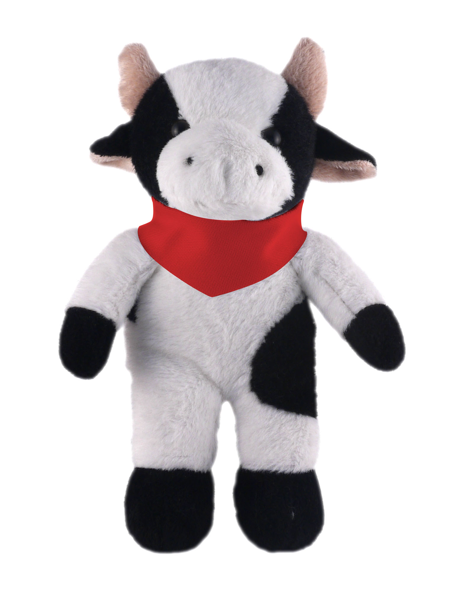 Soft Plush Stuffed Cow with Bandana 5
