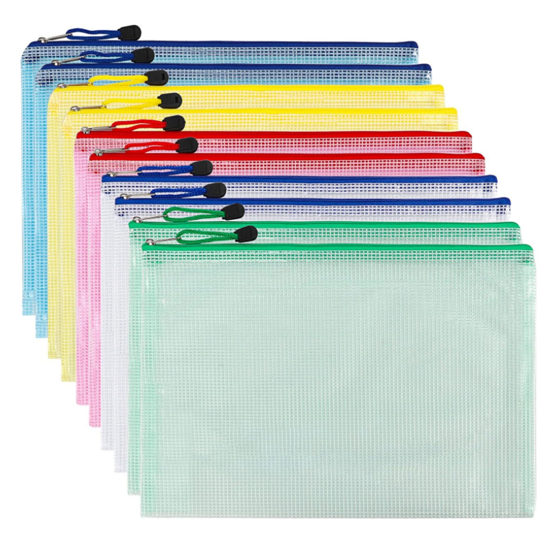 Waterproof Zipper Pen File Document Folders Pockets 2