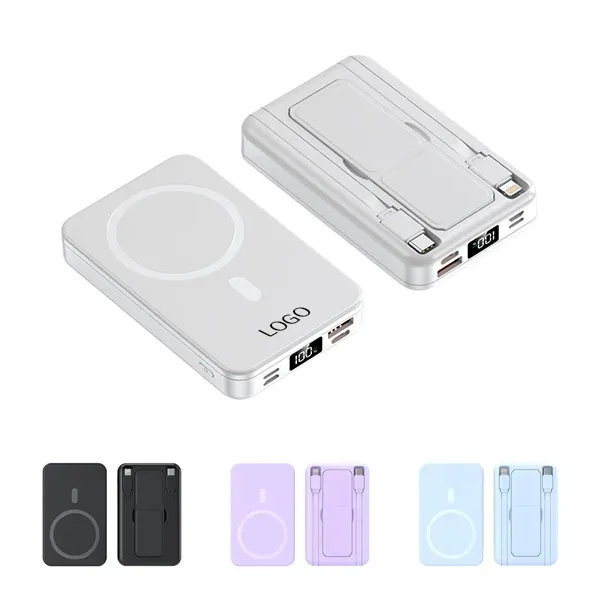 Magnetic Wireless Power Bank with Phone Stand 3