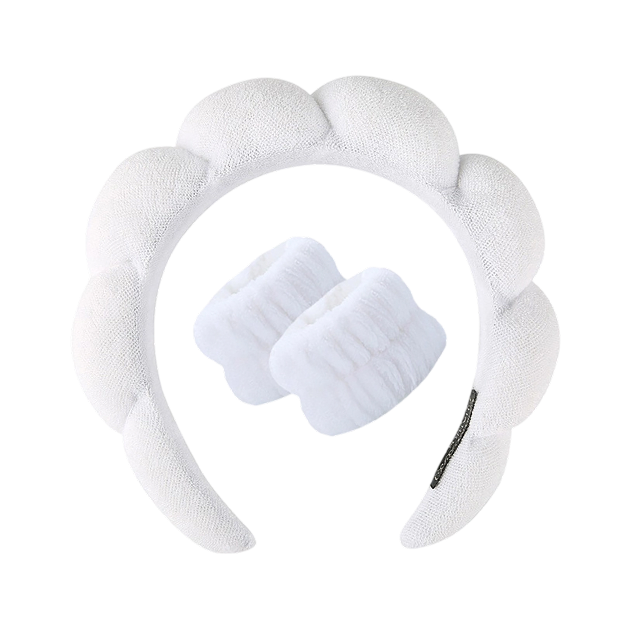 Spa Headband and Coral Fleece Wristband Set 3 Pieces 2