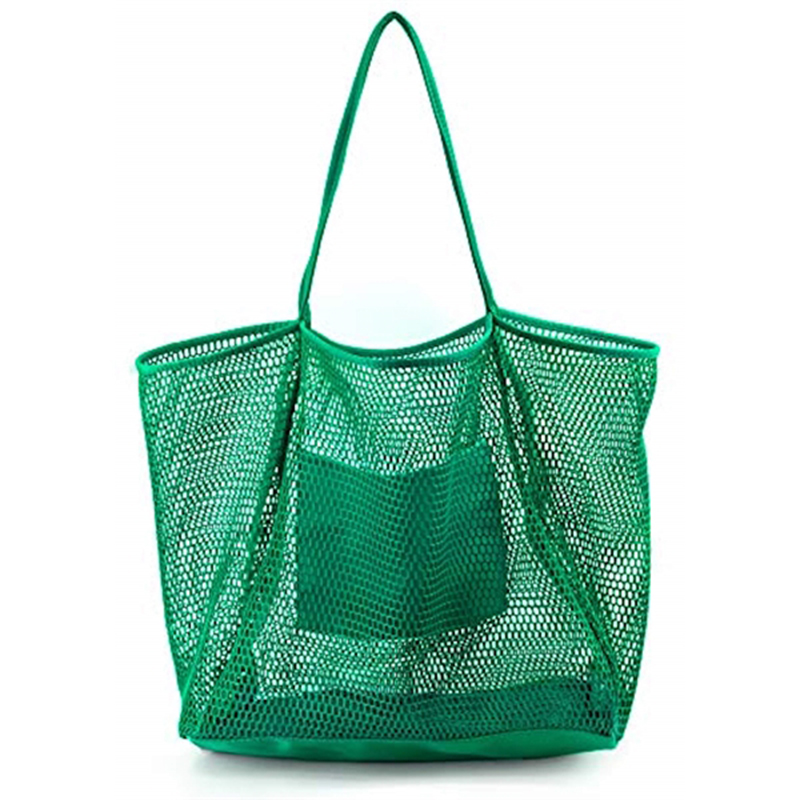 Mesh Beach Tote Womens Shoulder Handbag 8