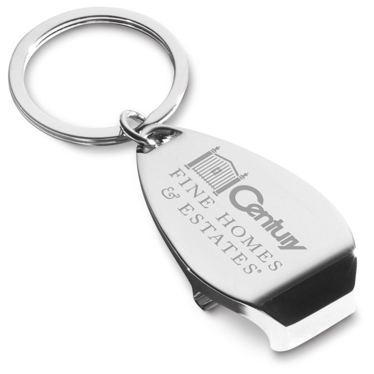 "Elite" Laser Engraved Metal Bottle Opener Keyholder 6