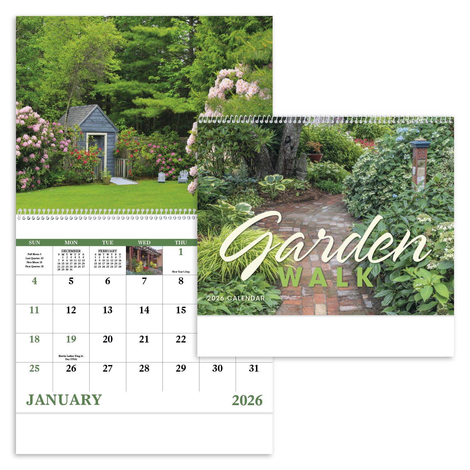 Good Value™ Garden Walk - Spiral Calendar 12