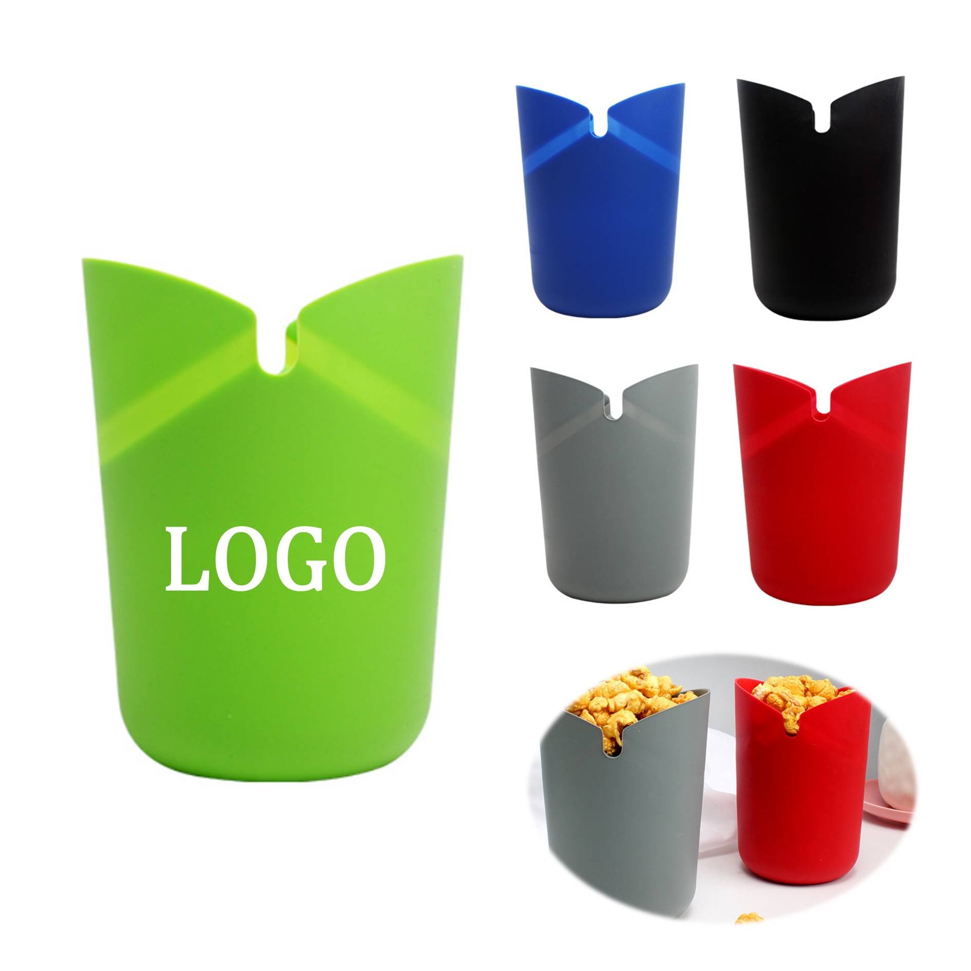Silicone Microwave Popcorn Bucket 1