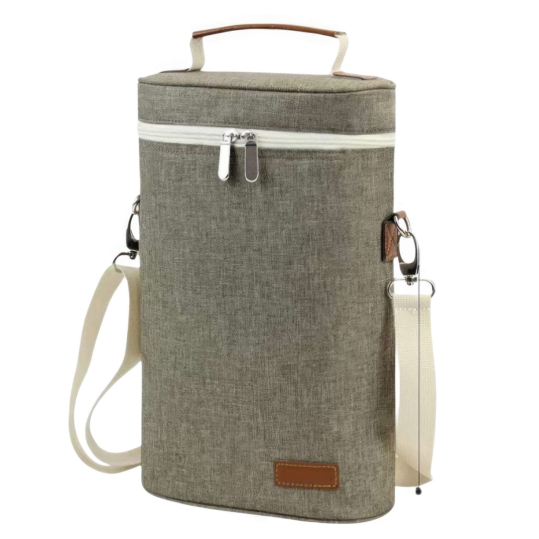 Custom Insulated 2 Bottle Wine Tote Carrier 2