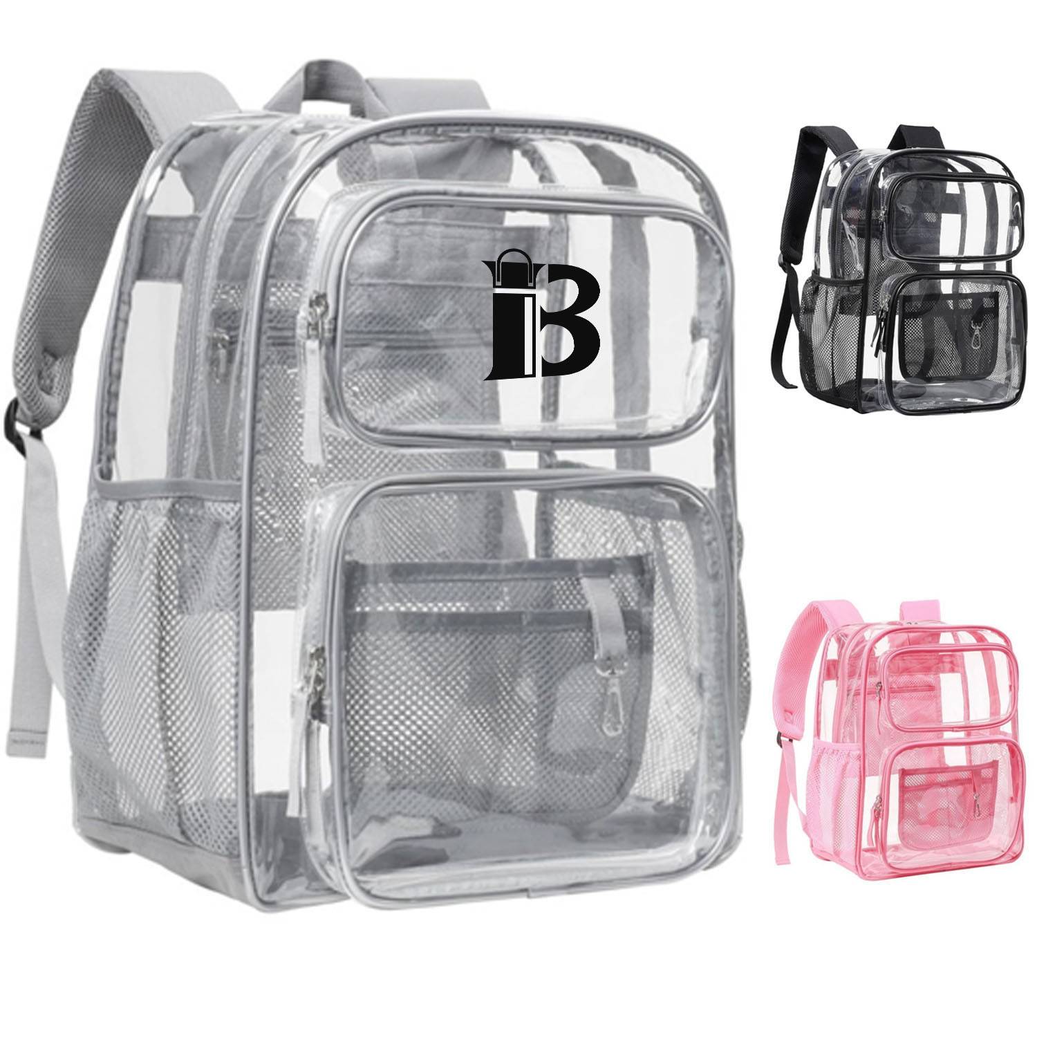 Transparent Large Capacity Waterproof PVC Backpack 3