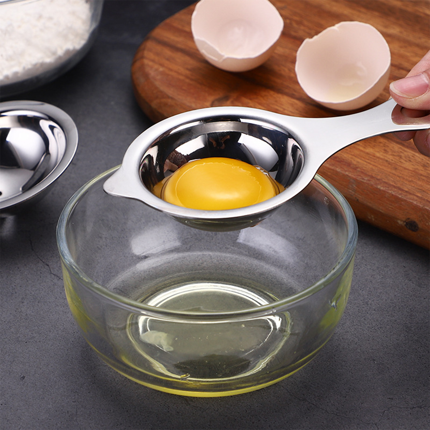 Stainless Steel White Egg Yolk Separator 2